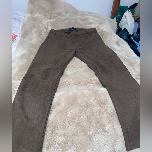 Sanctuary Chocolate Brown Sueded Leggings Pants LP - Picture 5 of 6